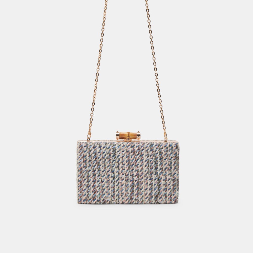 Dolce Vita Greta Clutch Blue Woven