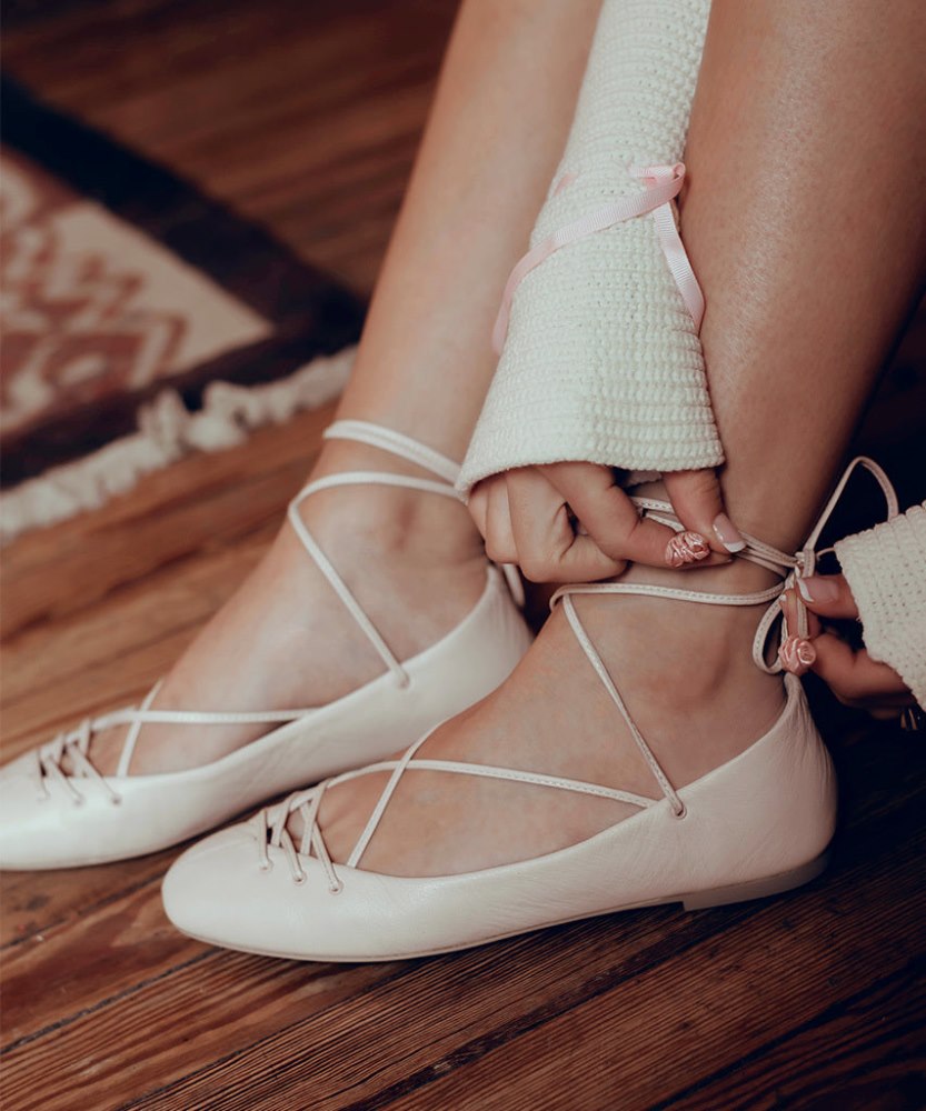 Dolce Vita Beate Ballet Flats Light Pink Leather
