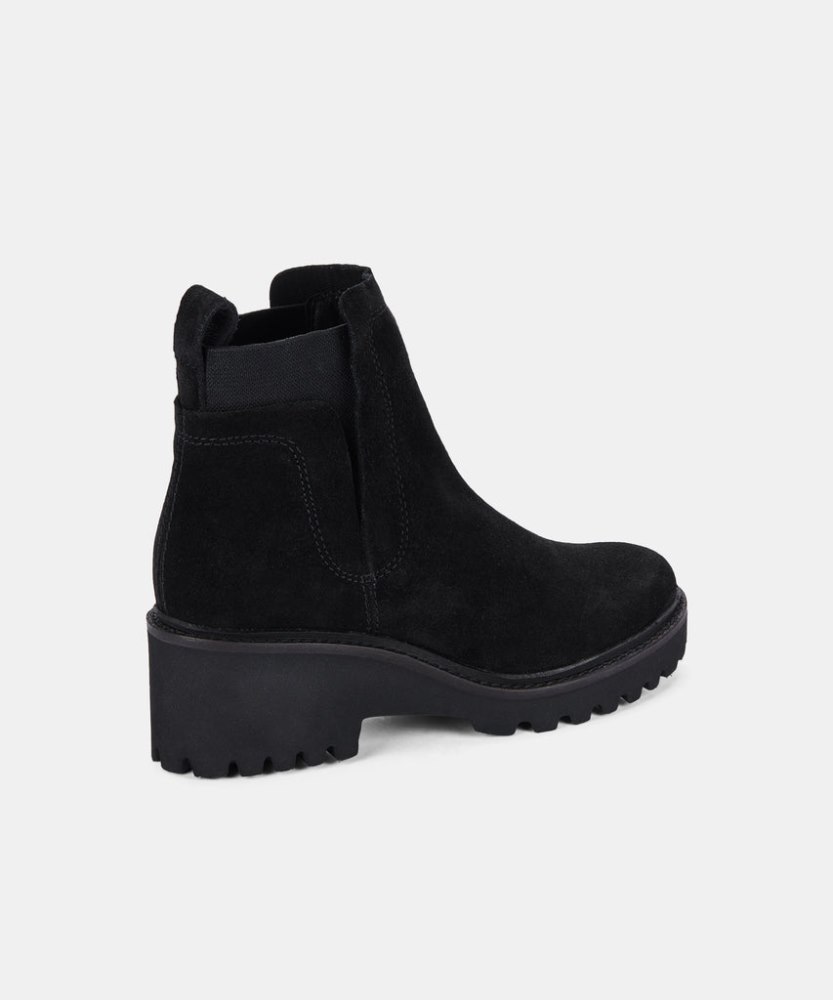 Dolce Vita Huey Booties Black Suede