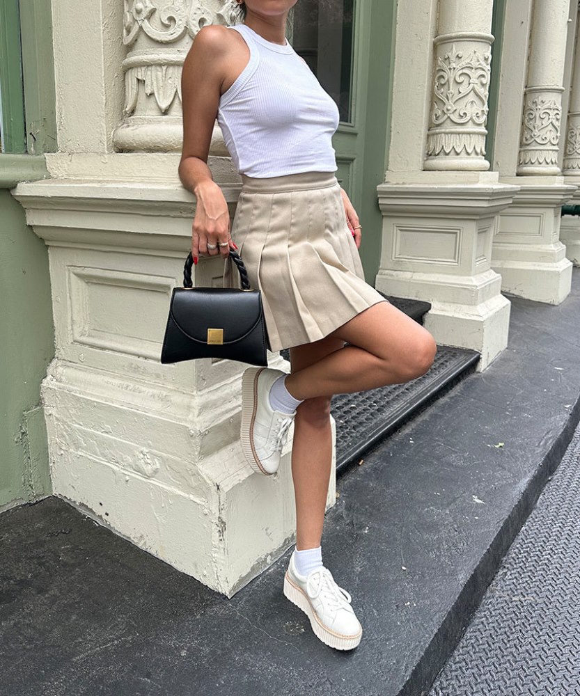 Dolce Vita Tiger Sneakers White Leather