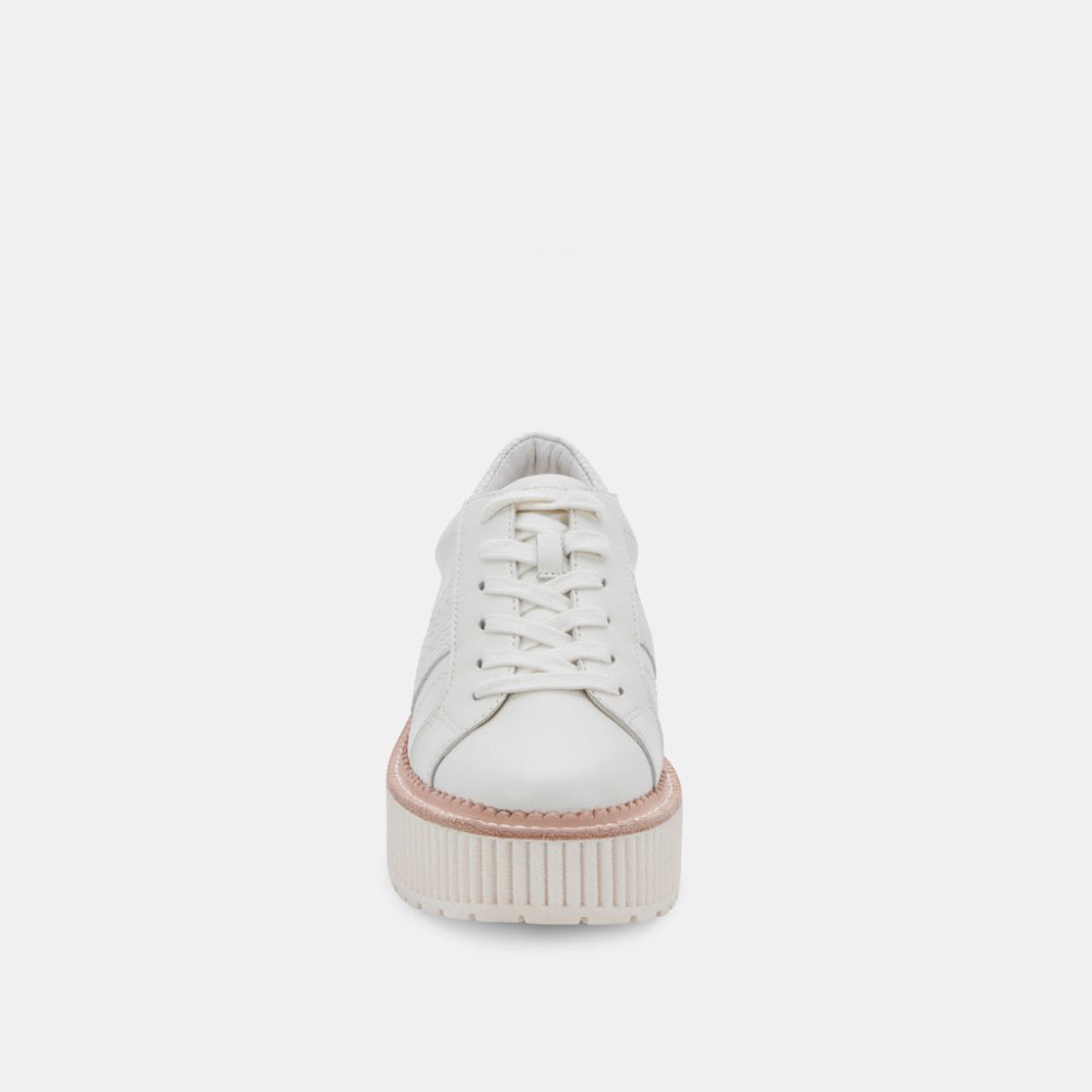 Dolce Vita Tiger Sneakers White Leather