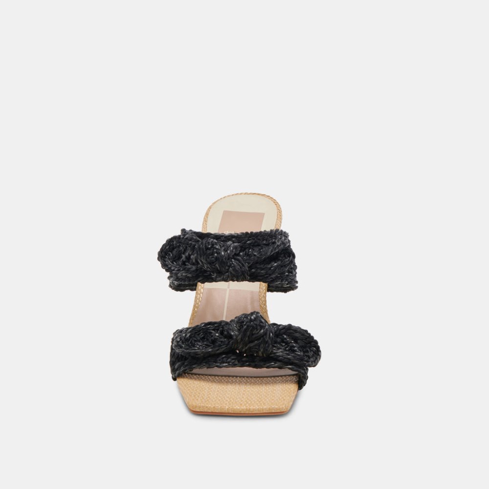 Dolce Vita Niyah Heels Onyx Raffia