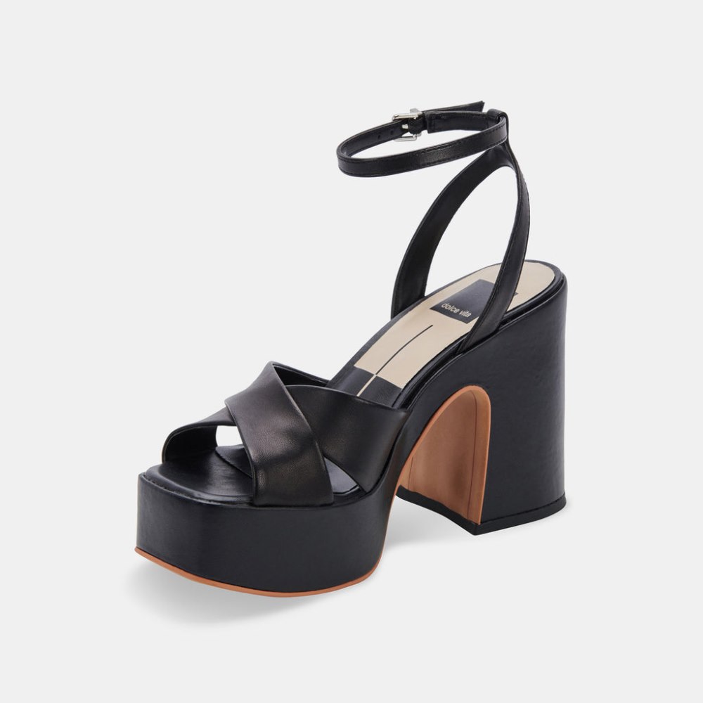 Dolce Vita Wessi Heels Black Leather
