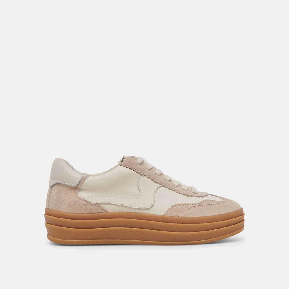Dolce Vita Notice X Sneakers Ivory Multi Leather