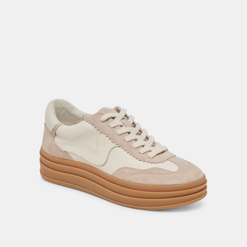 Dolce Vita Notice X Sneakers Ivory Multi Leather