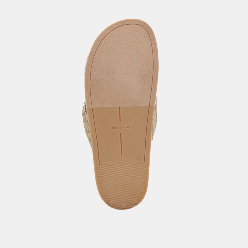 Dolce Vita Selda Sandals Gold Raffia