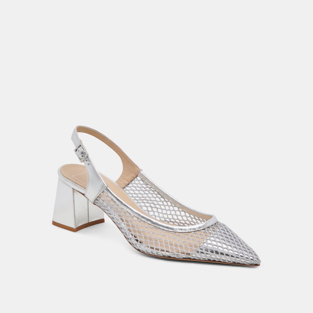 Dolce Vita Blondi Heels Silver Mesh