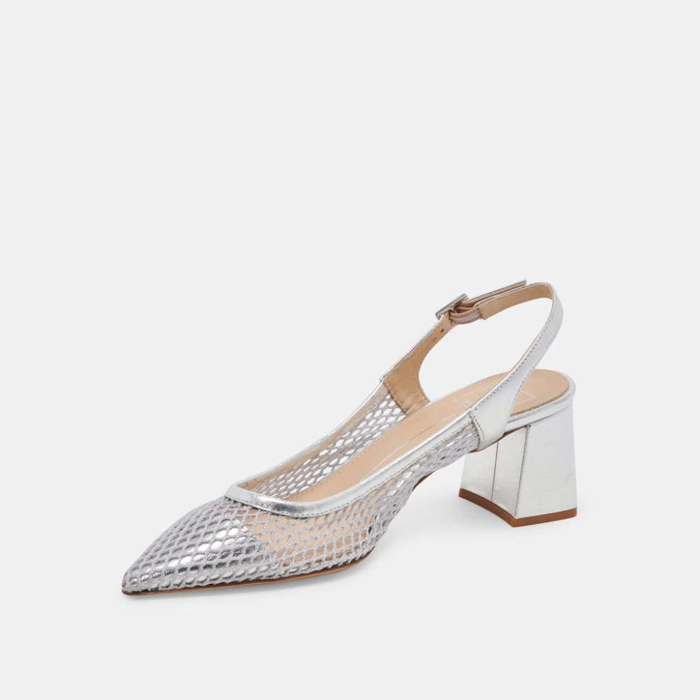 Dolce Vita Blondi Heels Silver Mesh