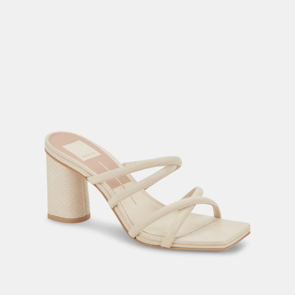 Dolce Vita Patsi Heels Ivory Leather