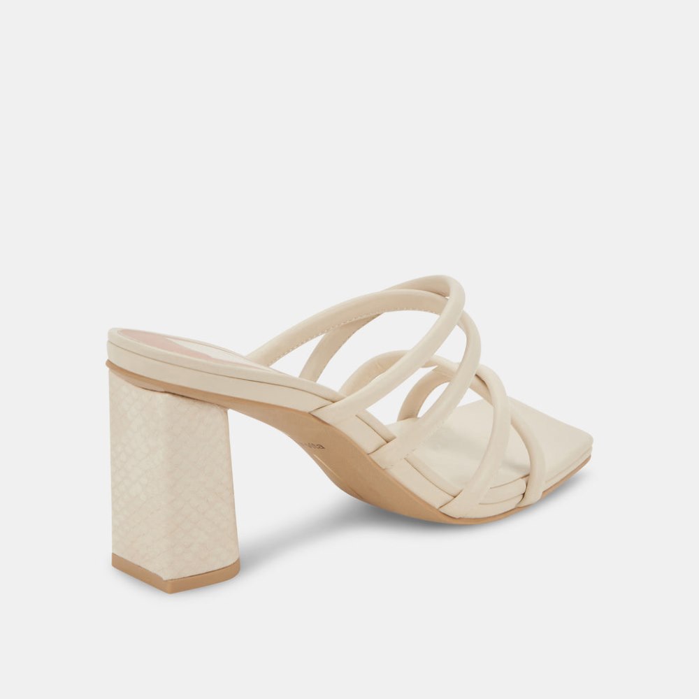 Dolce Vita Patsi Heels Ivory Leather