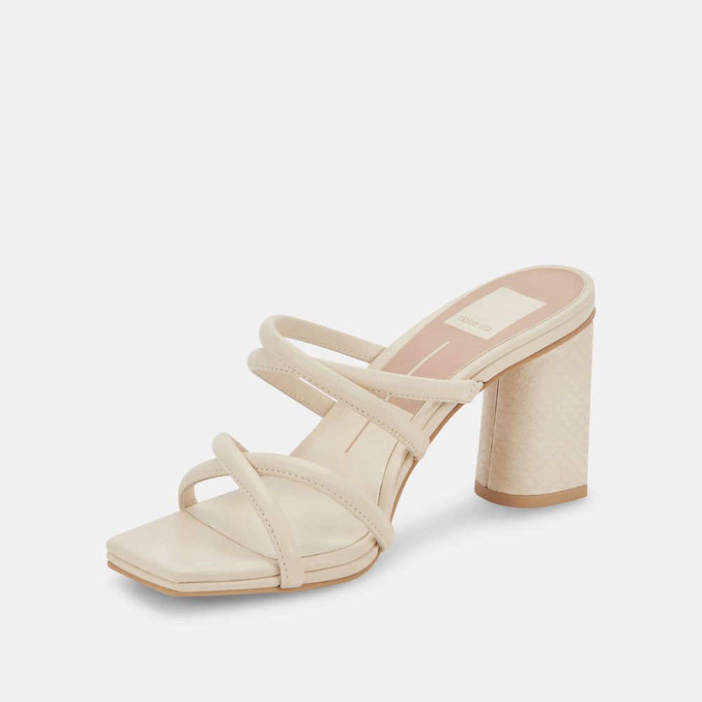 Dolce Vita Patsi Heels Ivory Leather