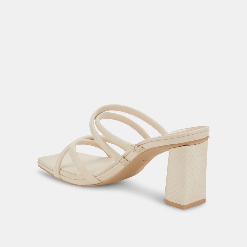Dolce Vita Patsi Heels Ivory Leather