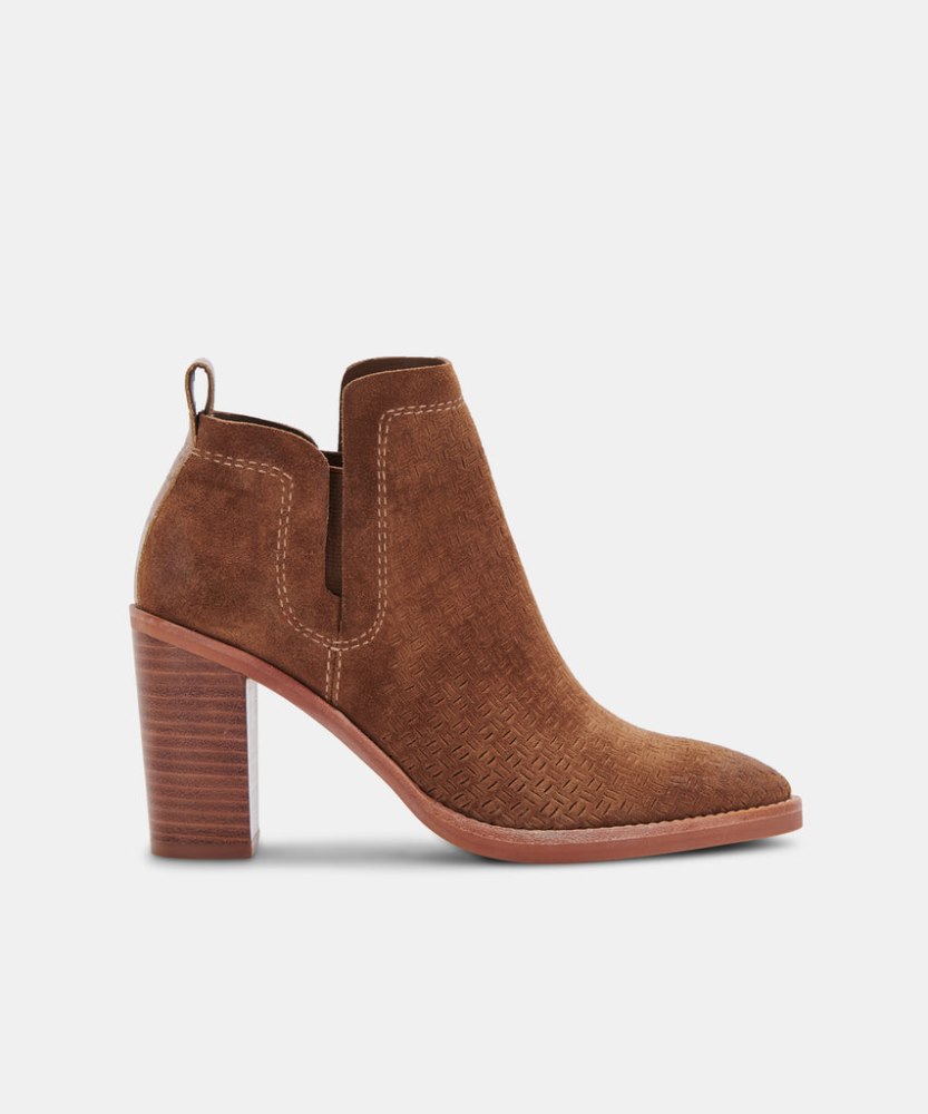 Dolce Vita Sirano Booties Dk Brown Suede