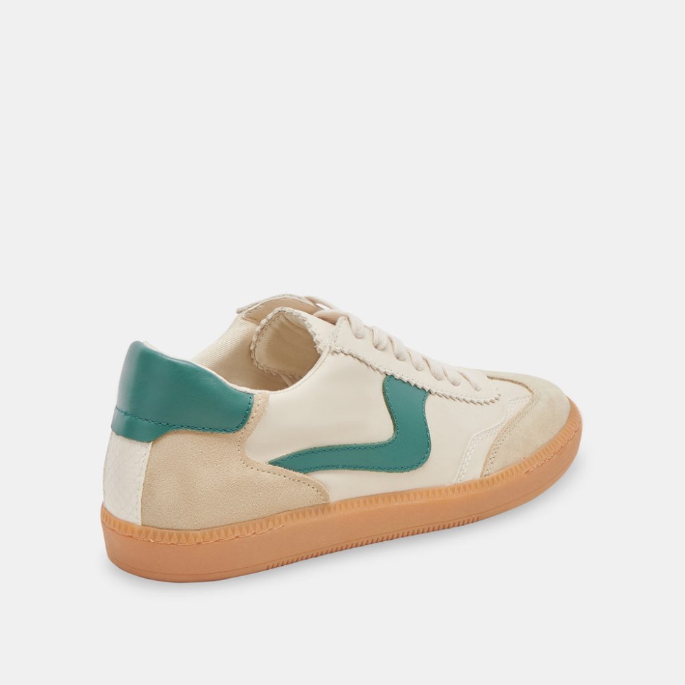 Dolce Vita Notice Sneakers White Green Leather