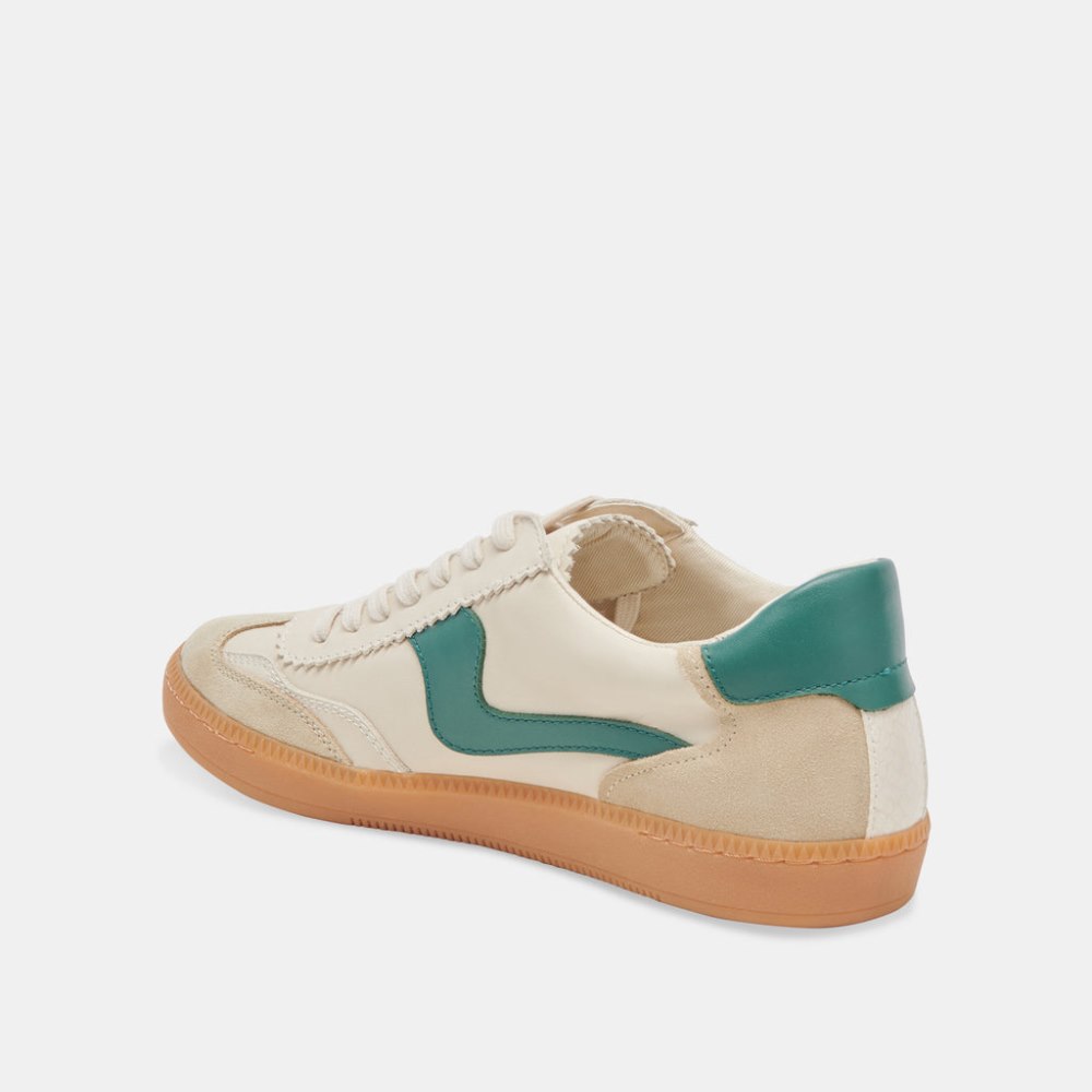 Dolce Vita Notice Sneakers White Green Leather