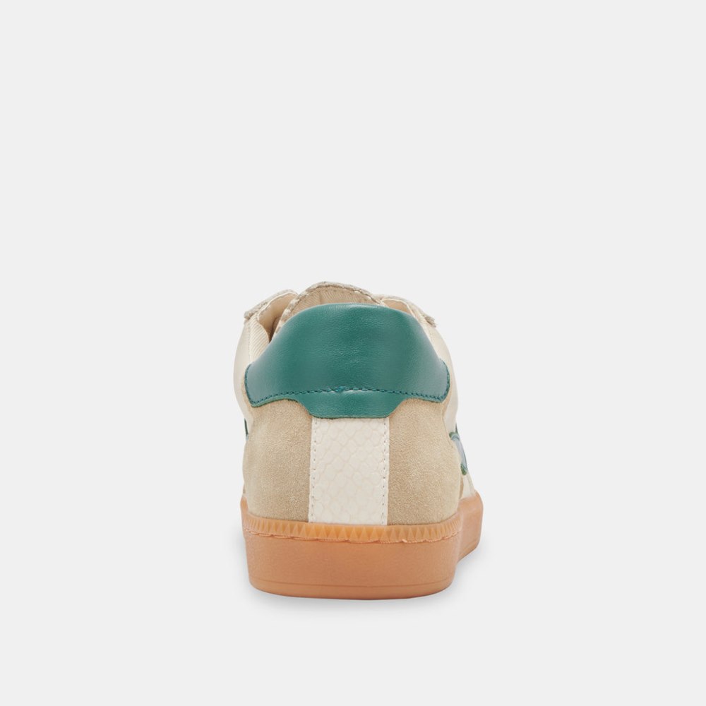 Dolce Vita Notice Sneakers White Green Leather