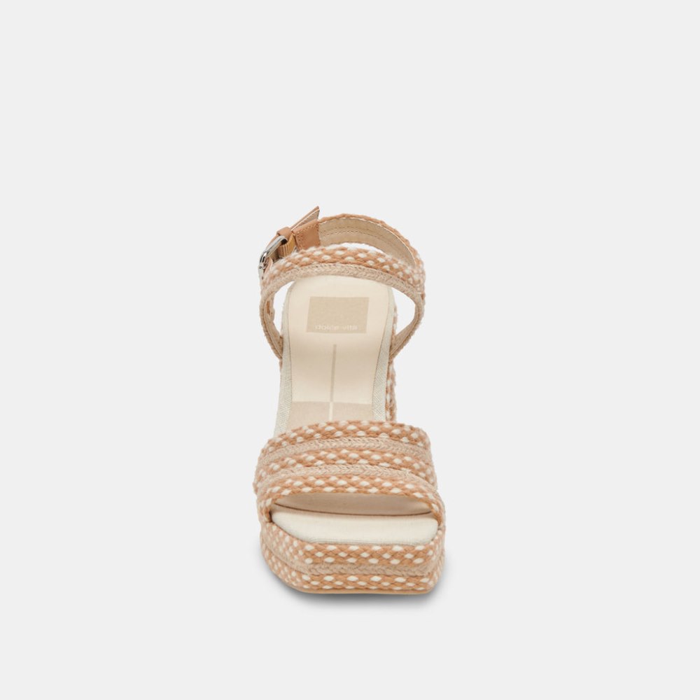 Dolce Vita Arnela Heels Natural Multi Woven