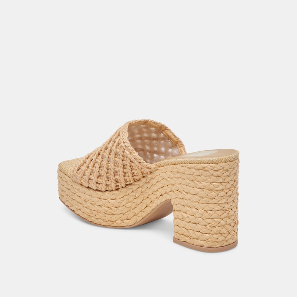 Dolce Vita Lisha Heels Lt Natural Raffia