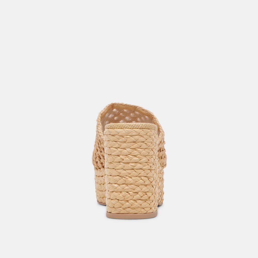Dolce Vita Lisha Heels Lt Natural Raffia