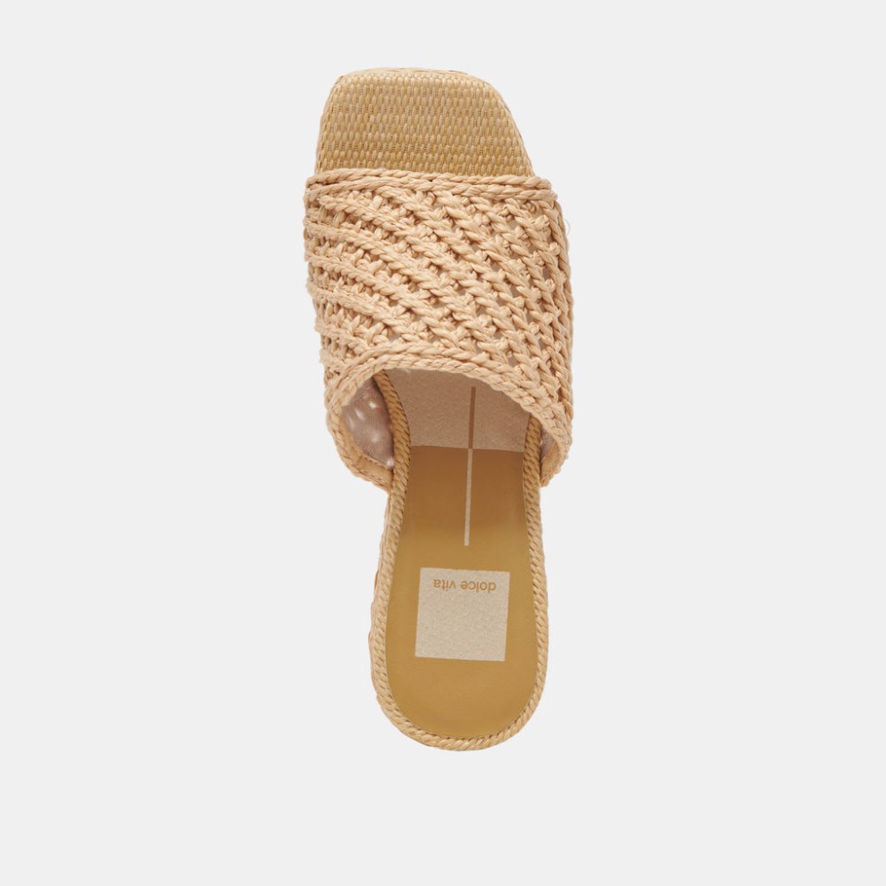 Dolce Vita Lisha Heels Lt Natural Raffia