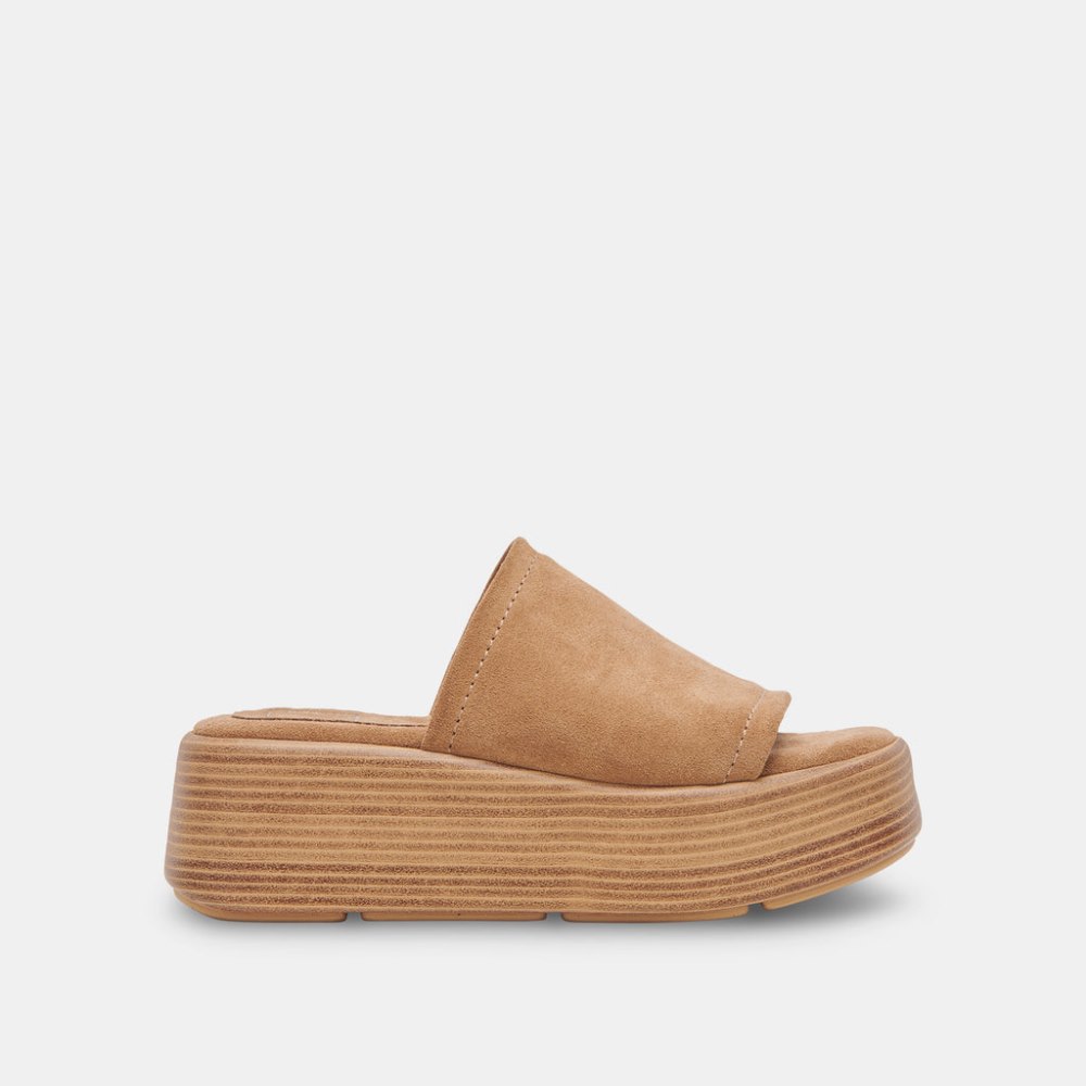 Dolce Vita Canal Sandals Taupe Suede