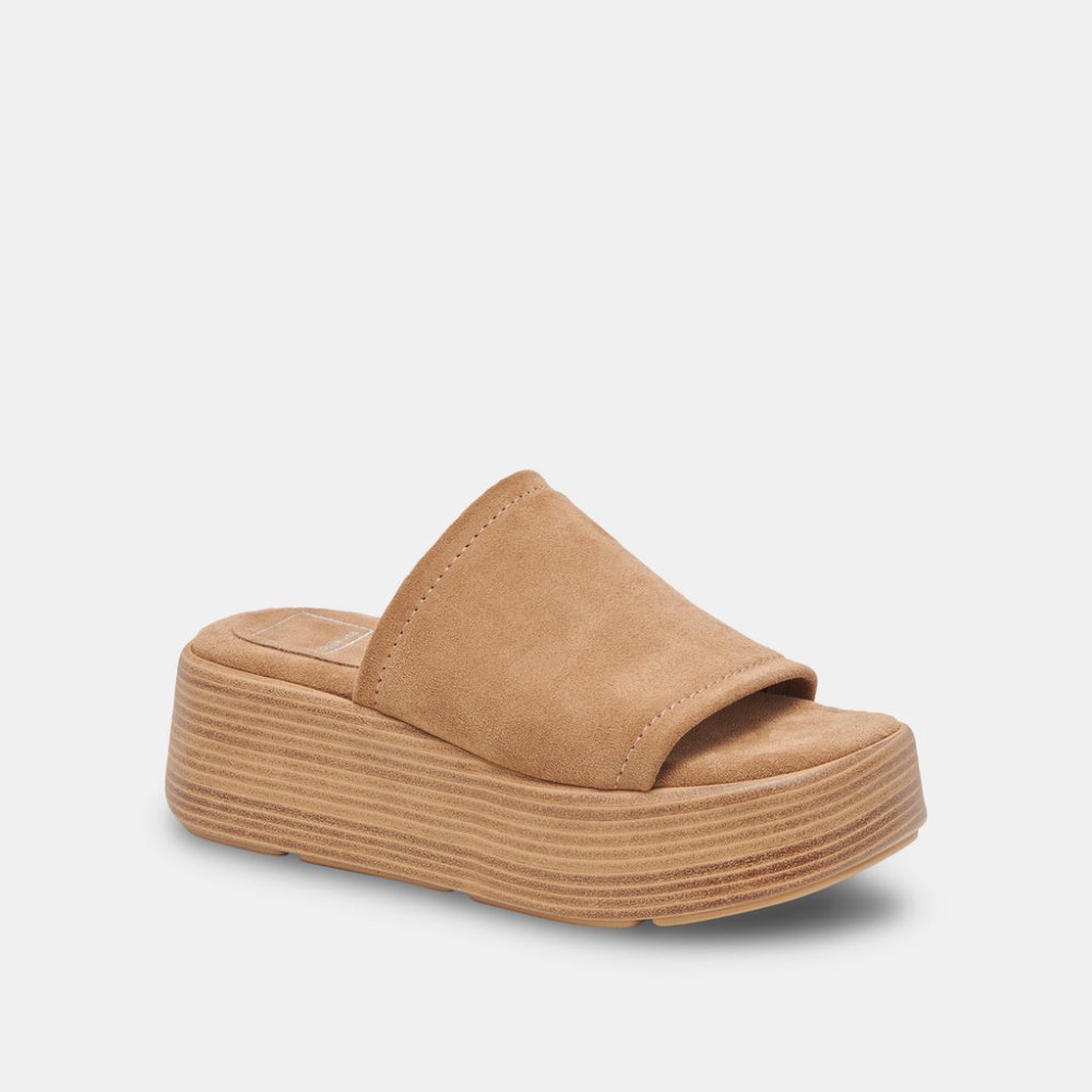 Dolce Vita Canal Sandals Taupe Suede