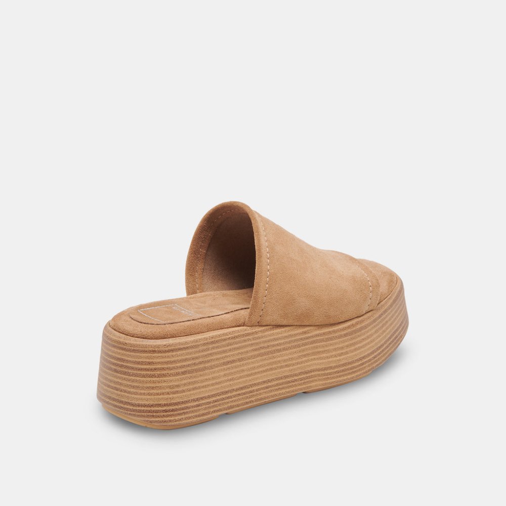 Dolce Vita Canal Sandals Taupe Suede