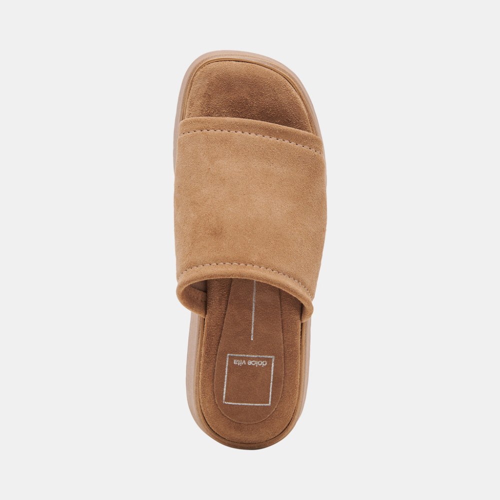 Dolce Vita Canal Sandals Taupe Suede