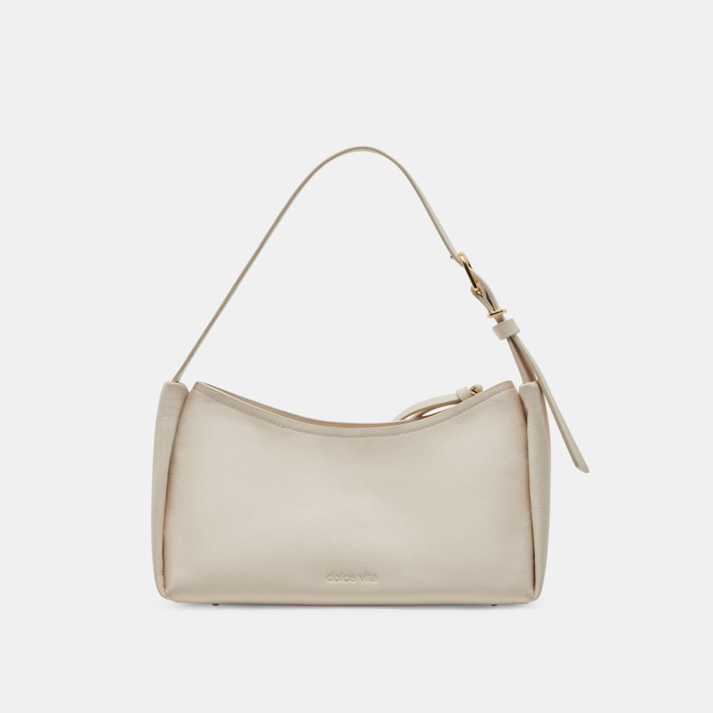 Dolce Vita Audri Shoulder Bag Ivory Leather