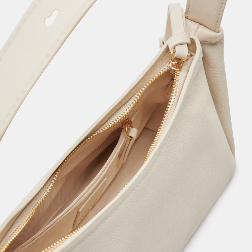 Dolce Vita Audri Shoulder Bag Ivory Leather