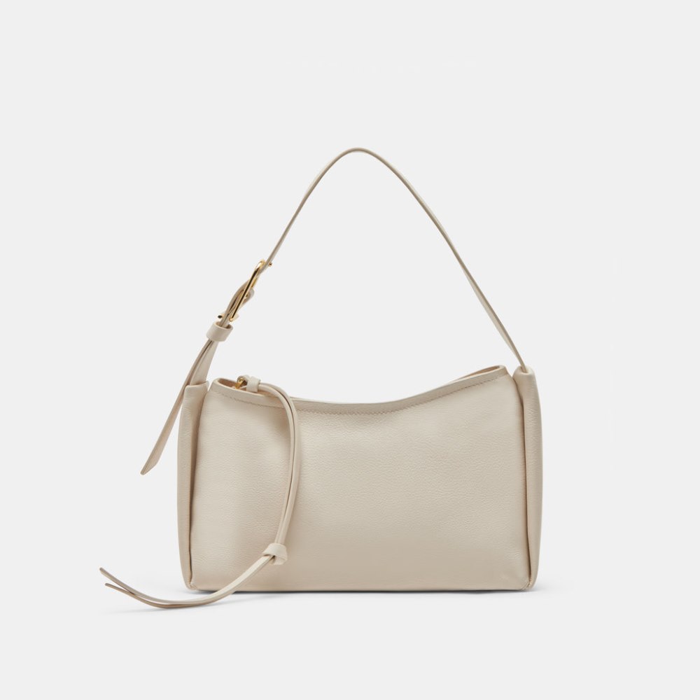 Dolce Vita Audri Shoulder Bag Ivory Leather
