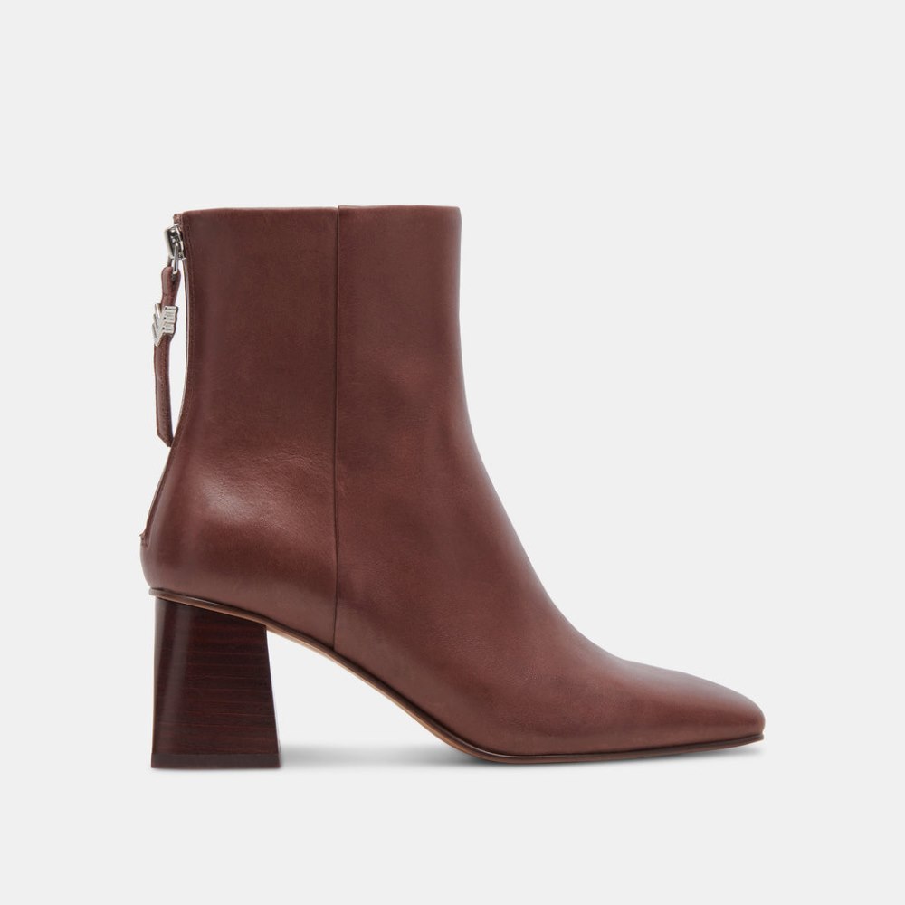 Dolce Vita Fifi H2o Wide Booties Chocolate Leather