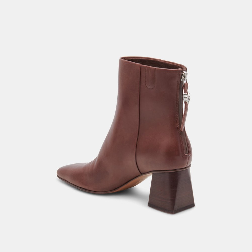 Dolce Vita Fifi H2o Wide Booties Chocolate Leather