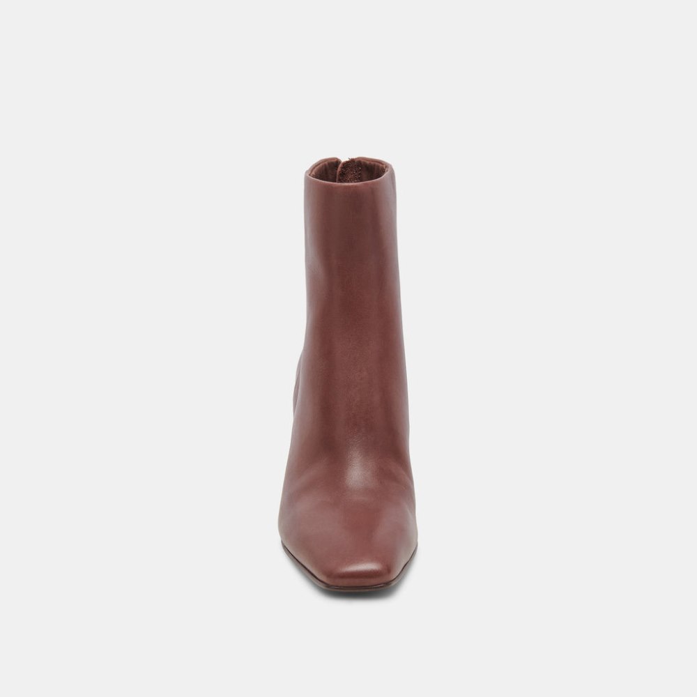 Dolce Vita Fifi H2o Wide Booties Chocolate Leather