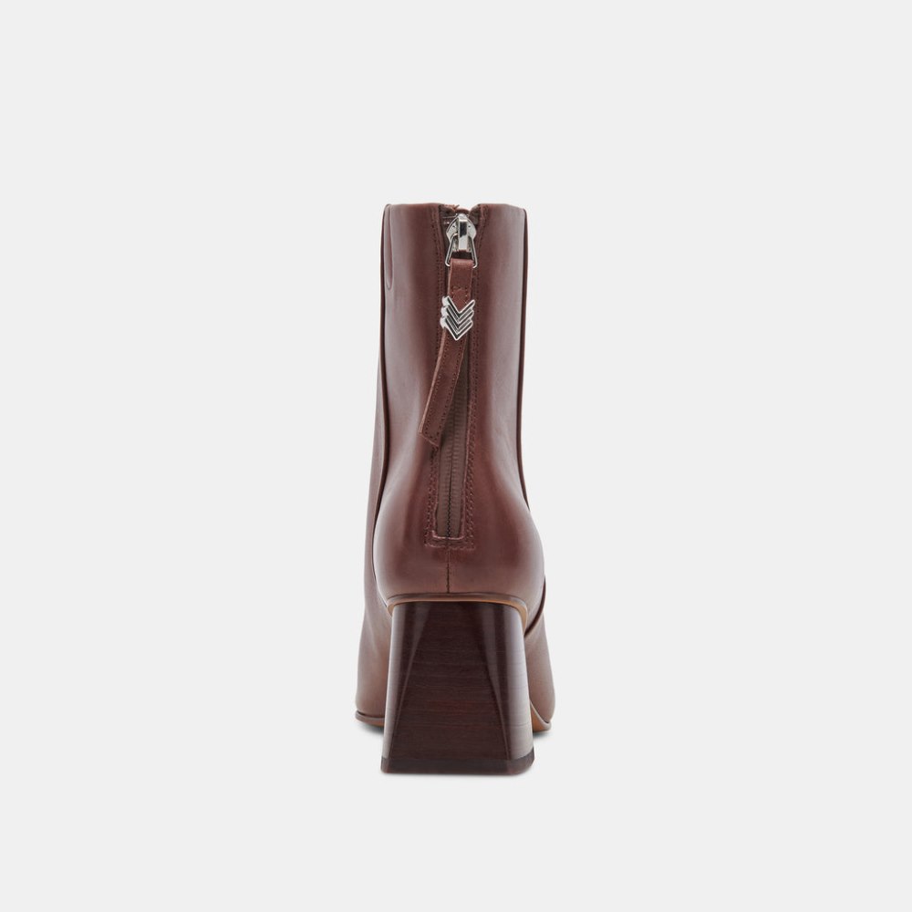 Dolce Vita Fifi H2o Wide Booties Chocolate Leather