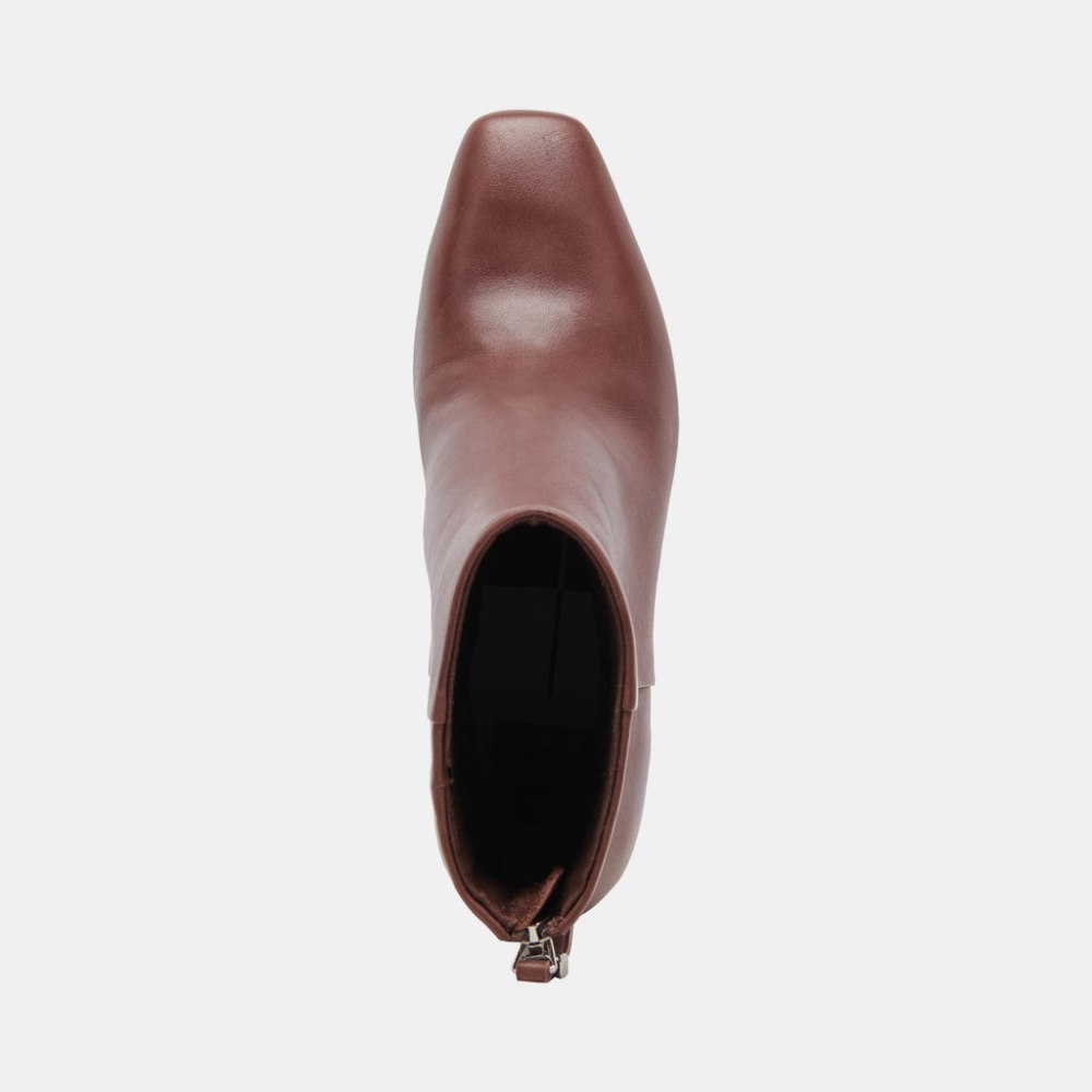Dolce Vita Fifi H2o Wide Booties Chocolate Leather