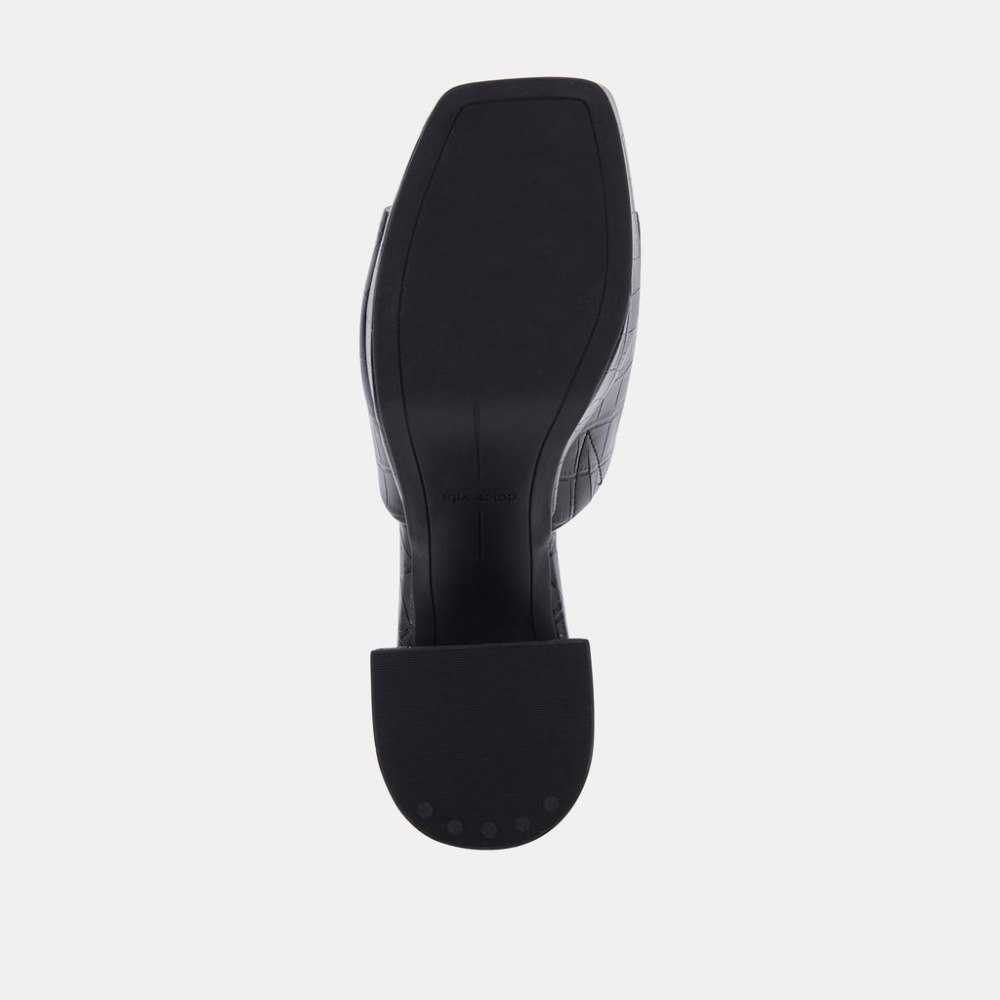 Dolce Vita Marsha Heels Noir Embossed Stella