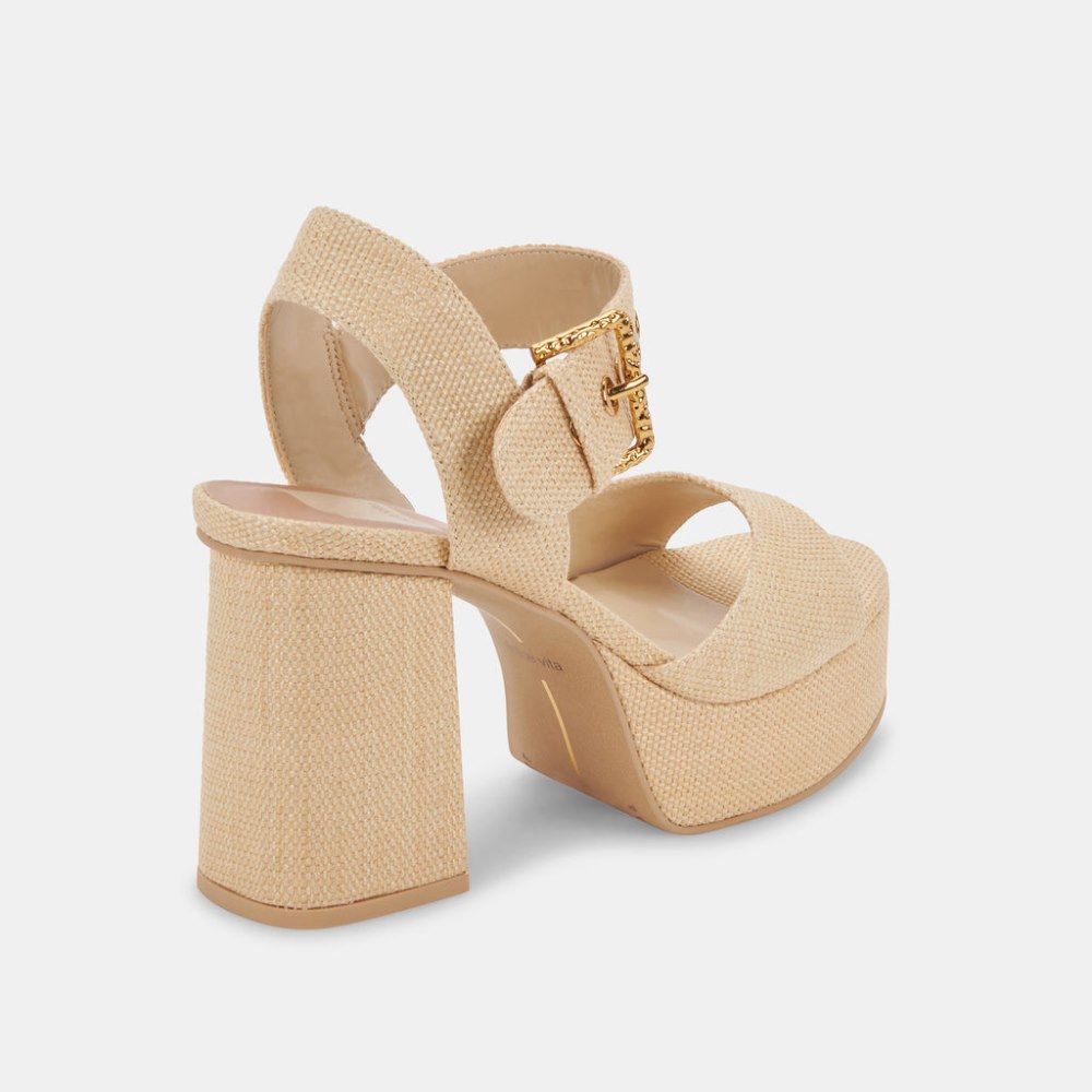 Dolce Vita Bobby Heels Natural Raffia