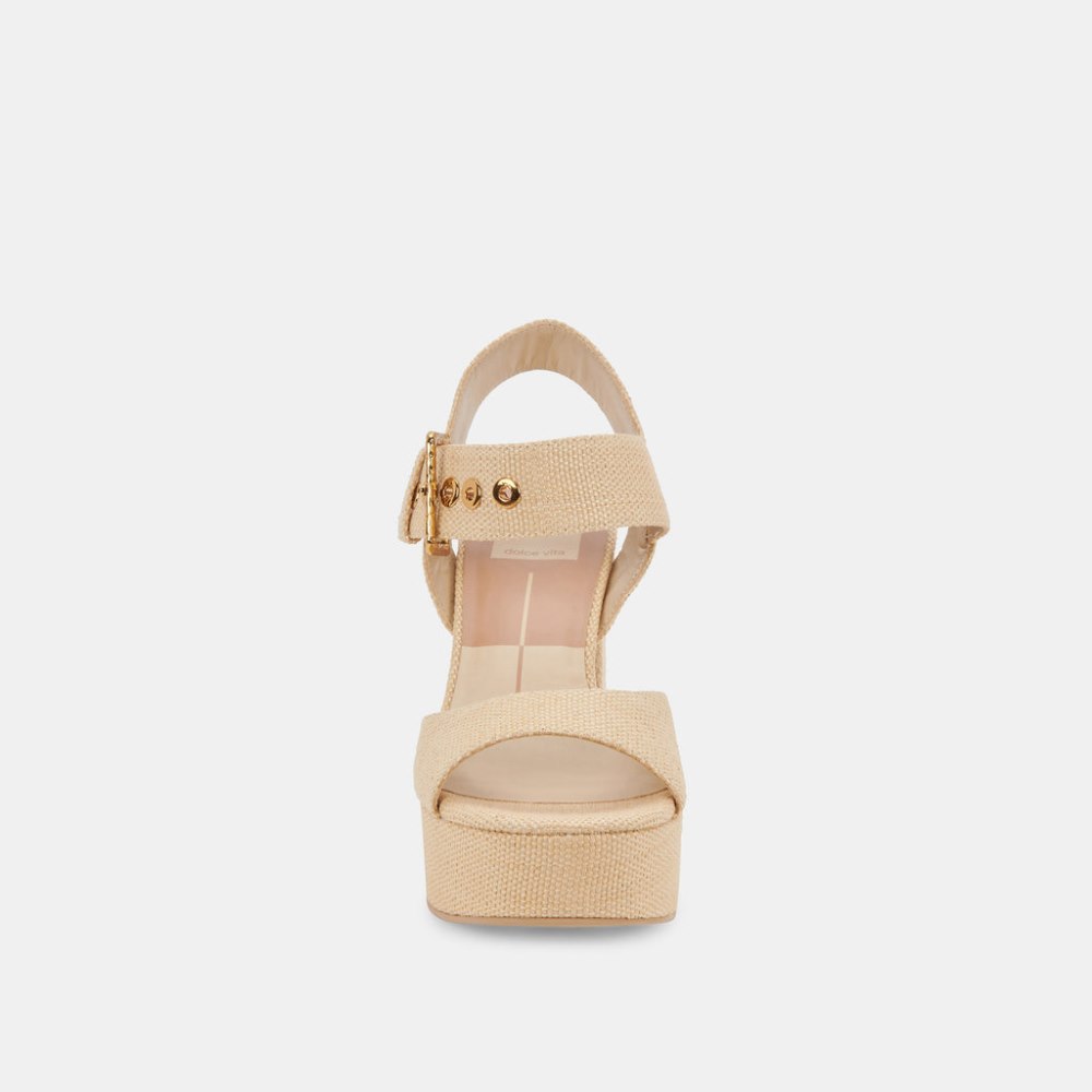 Dolce Vita Bobby Heels Natural Raffia
