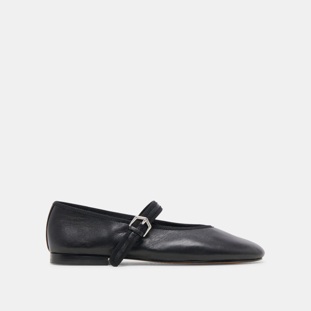 Dolce Vita Roslyn Ballet Flats Black Leather