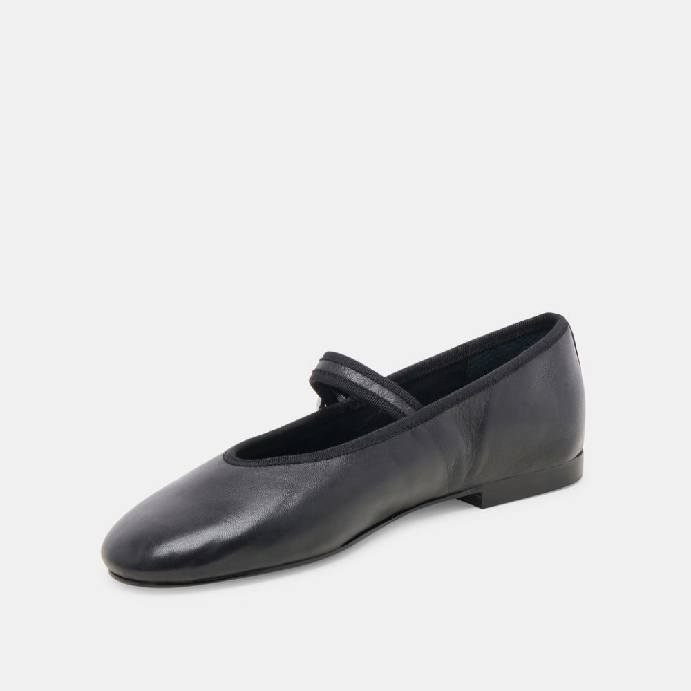 Dolce Vita Roslyn Ballet Flats Black Leather