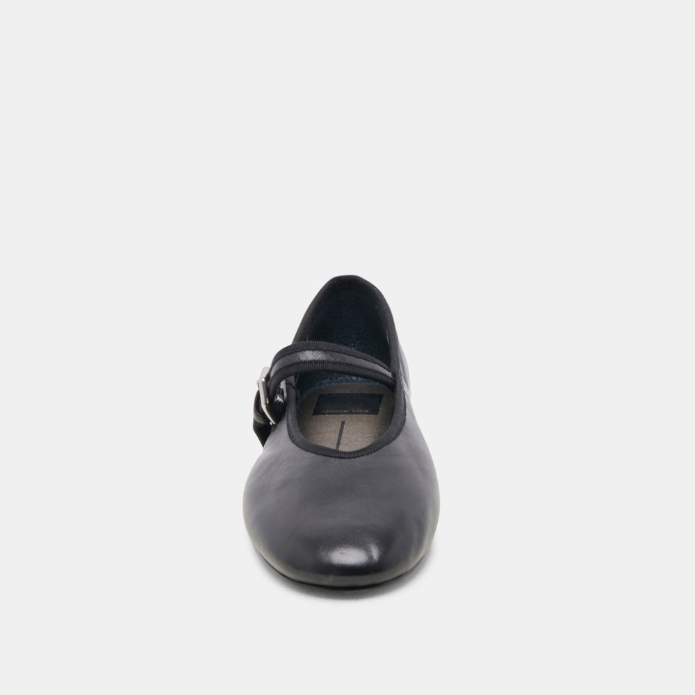 Dolce Vita Roslyn Ballet Flats Black Leather