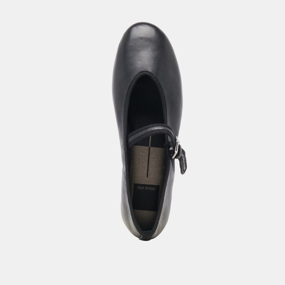 Dolce Vita Roslyn Ballet Flats Black Leather