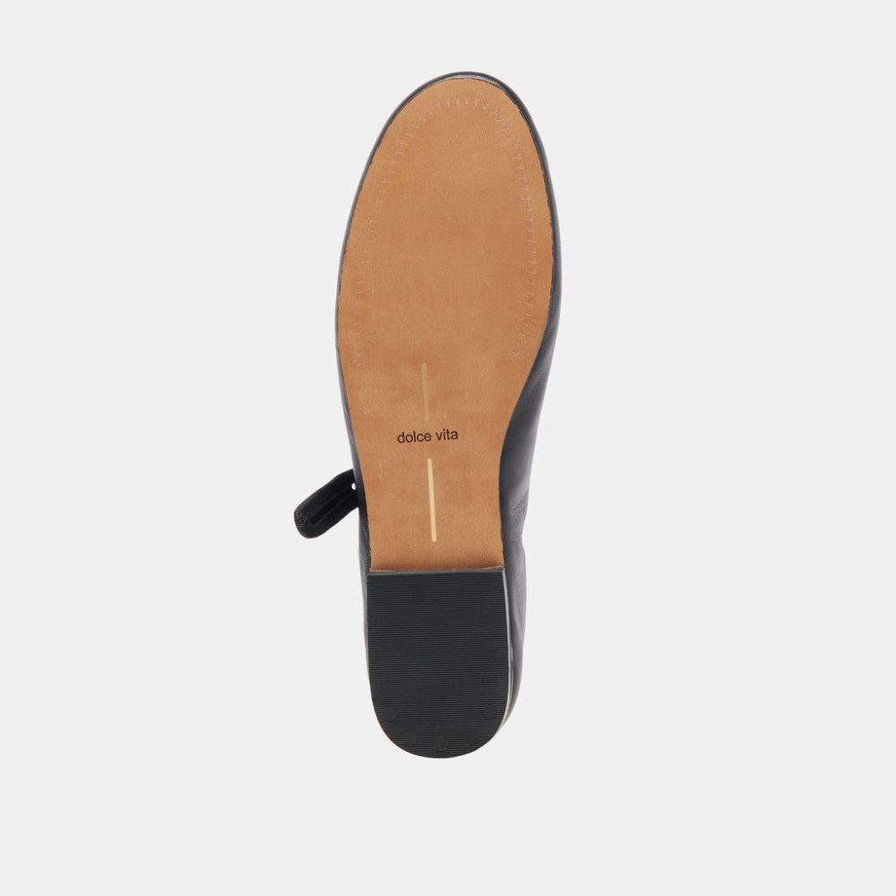 Dolce Vita Roslyn Ballet Flats Black Leather
