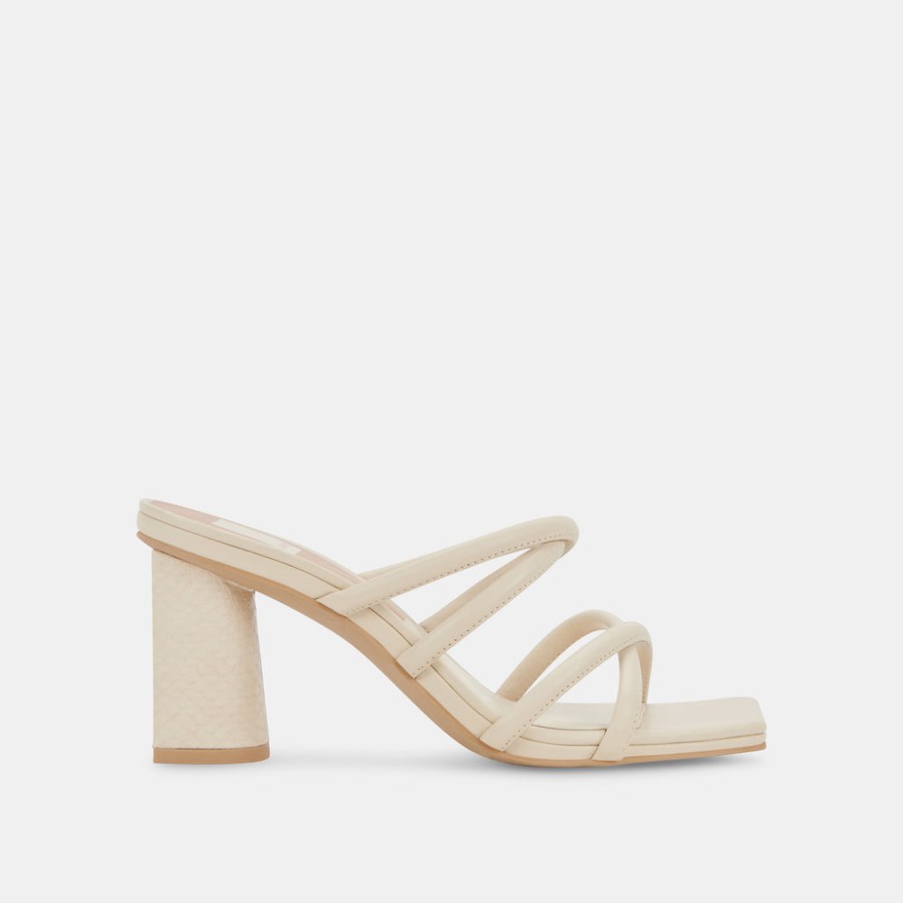 Dolce Vita Patsi Heels Ivory Leather