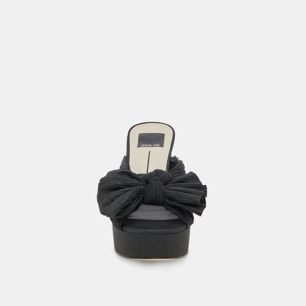 Dolce Vita Blare Heels Onyx Satin