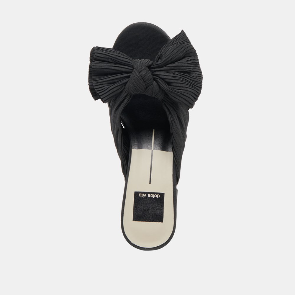 Dolce Vita Blare Heels Onyx Satin