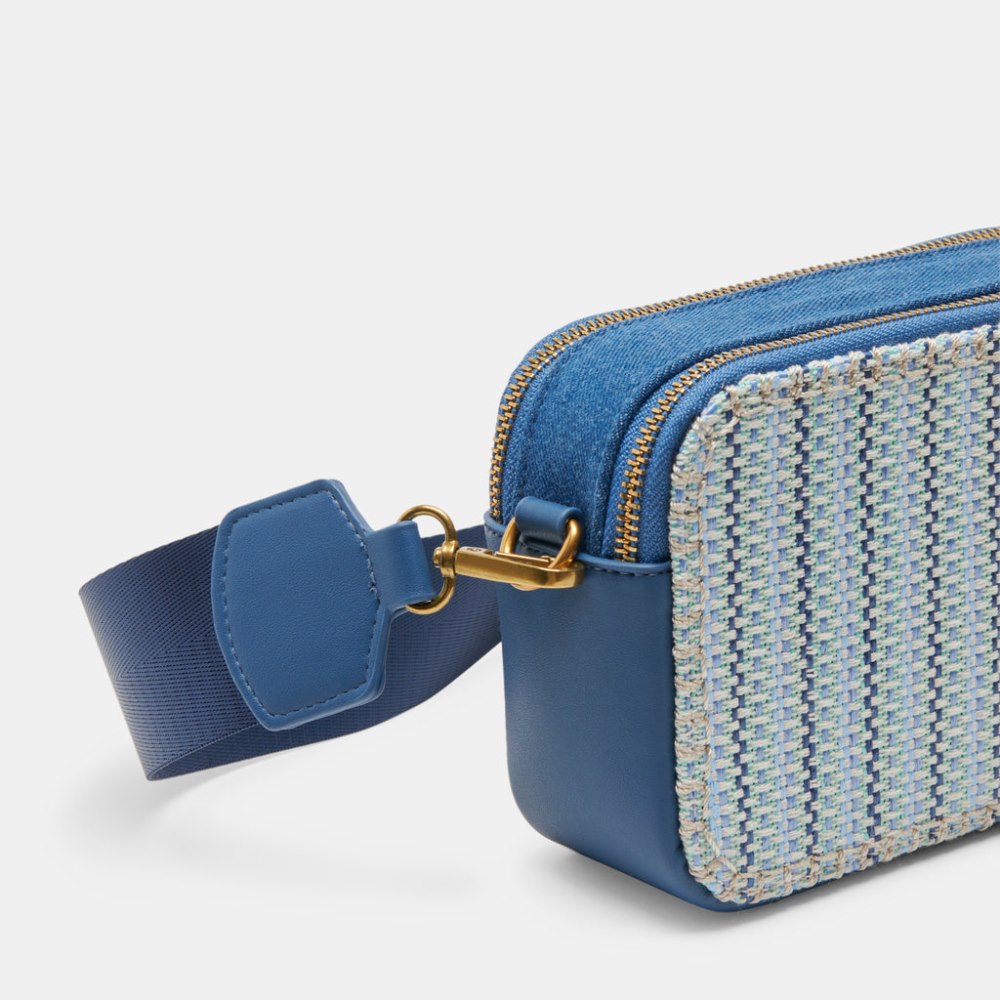 Dolce Vita Gladys Crossbody Blue Woven