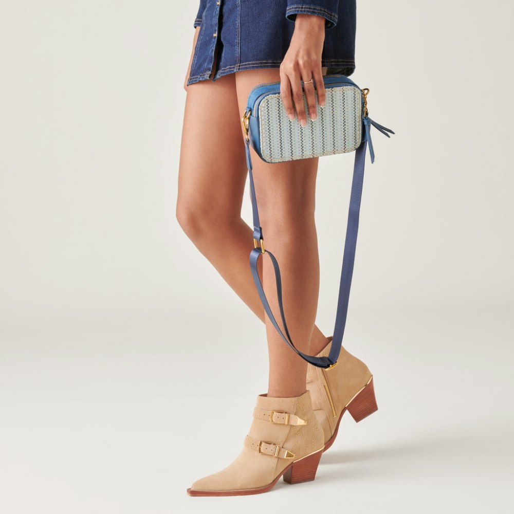 Dolce Vita Gladys Crossbody Blue Woven