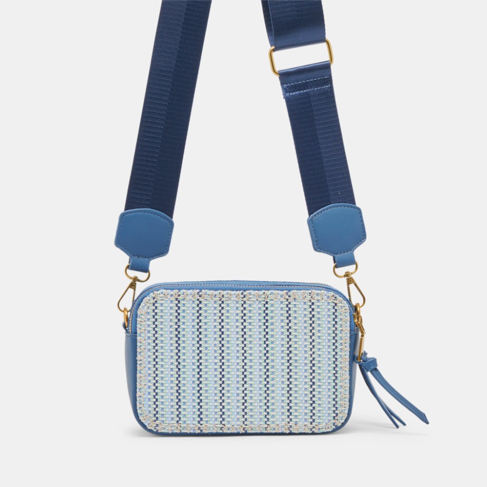 Dolce Vita Gladys Crossbody Blue Woven